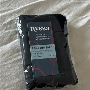 Fourthwear Black Postpartum Underwear